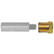 Tecnoseal E1 Pencil Zinc w/Brass Cap TEC-E1-C